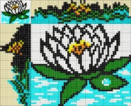 Colored Nonograms, Colored Nonograms by belko61 Part 2, Water lily (55x45)