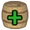 Green plus in barrel