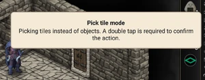 Pick tile mode - information.