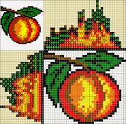 Colored Nonograms, Colored Nonograms by belko61 Part 1, Peach (36x32)