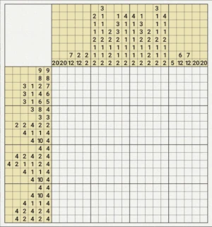 Example of manually filling trivial lines.
