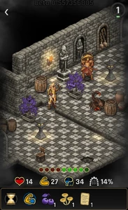 Exploring the dungeon - gameplay.