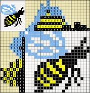 Colored Nonograms, Colored Nonograms by belko61 Part 3, Bee (21x20)