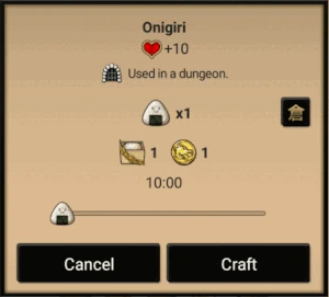 Warehouse button shows/hides items in warehouse.