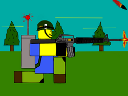 NOOB HAS A GUN by duckalabois on DeviantArt