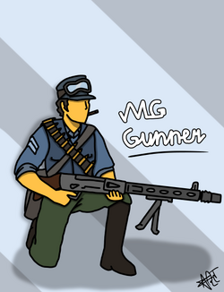 Unit - Review MG Gunner (Noobs in Combat) Roblox 