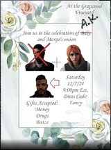 AK Margo's Political Wedding Invitation