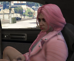 Annie May in Don's cab