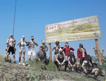 Bruce on a hiking trip with Members of The Kaneshiro Clan