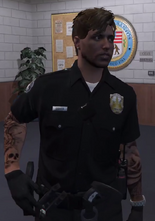 Black Short Sleeves Officer Uniform