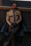 Ventura dressed up as Ellis Pinzon for BCSO "Dress up as a current or former command member" themed Friday meeting February 28th, 2025