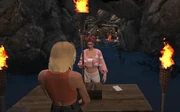 Vicki Mae voting during Tribal Council (day 1) March 24, 2025