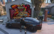 CG taking GSF's main Forum Drive spray during the War
