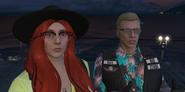 Lulu with her boyfriend Blanden Haster at their 1 month anniversary