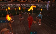 Connell MacGregor playing his immunity idol during a Tribal Council with Dio Ivanov, Rissa Berry, and Finley Milton on season 7 (day 3) August 6, 2025