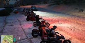 Raiders MC lining up for a club ride on their new motorbikes January 24, 2025