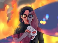 Alter ego Maggie Myers "Was it worth it..." by @leiandroid on Twitter