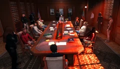 Blaine County Mayor Dawn Hearte and Interim Los Santos County Mayor Denzel Wallace attending a meeting with the newly-elected Chief Justice Brittany Angel January 3, 2026