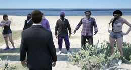 Pred meeting with the East Side Ballas while Campaigning for Mayor of Blaine County