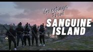 The Saints postcard from Sanguine Isle