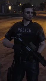 Blue Short Sleeves + Vest Senior Officer Uniform