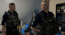 Pred and Peters shortly after Pred is made Chief of Police