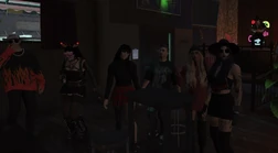 Patrons at a table 2025