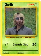 Chodie's trading card