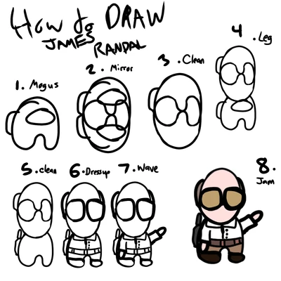 How to Draw James Randal by ClumsyPillbug
