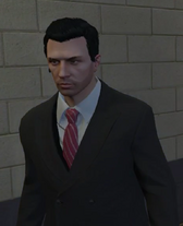 Old Look - Black Suit and Red Tie Outfit