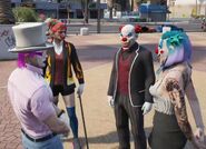 Party signing the New Clown Order contract, next to Chatterbox, Sooty Gamwich, and Ember Quinn