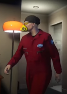 Sven in his Exterminator outfit