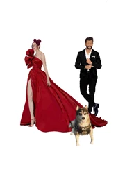 Femly portrait of Nancy, Dante, and Preacher By Caitlin