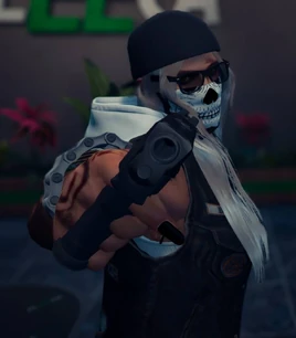 Daxy in Ravens kutte