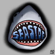 Seaside Sharks fanart spray