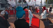 Sooty performing her cover of "Don't Forget Me" by Sheldon Jones at the wedding ceremony between Keith and Seven on May 25, 2023