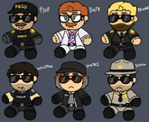 Cop Plushies Art by FriendlyToon