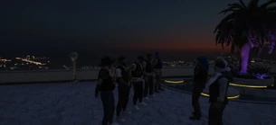 The Raiders MC confronting Dax Marshall on top of the Krystal Casino November 5, 2025