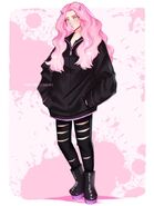 BUBBLE GUM B💖TCH Art by @honeydustdraws