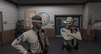 Shepherd with Sheriff Tribble