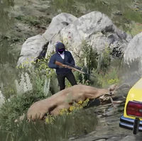 Timothy hunting a deer