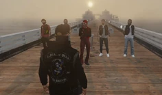 Lane and the Raiders MC meeting Barry Benson for the first time during their two turf dispute with the ADMC June 12, 2024