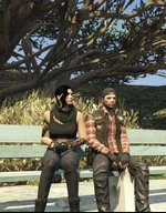 With hangaround Aubrey