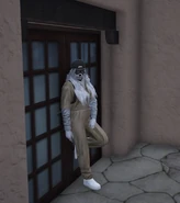 Cassie wearing the incognito fit she uses to cook meth in at her old North Rockford residence.