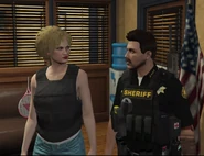 Luth getting ready for a ride-along with Kyle Pred