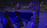 Bobby hosted the trash-talking boxing tournament at the Parks & Rec 4th of July Extravaganza on July 4, 2022 in the Vespucci Beach ring