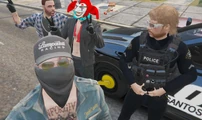 BonBon, Rusty, and Wolfy install a boot on Bones's car.
