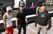 Omar (center) next to Ty and Charles Johnson at the Alta Street Projects