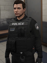 LSPD Black Long Sleeves + Vest Uniform