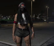 Cassie, then a newly promoted Hades Prospect, puts on her Hades armband for the first time.